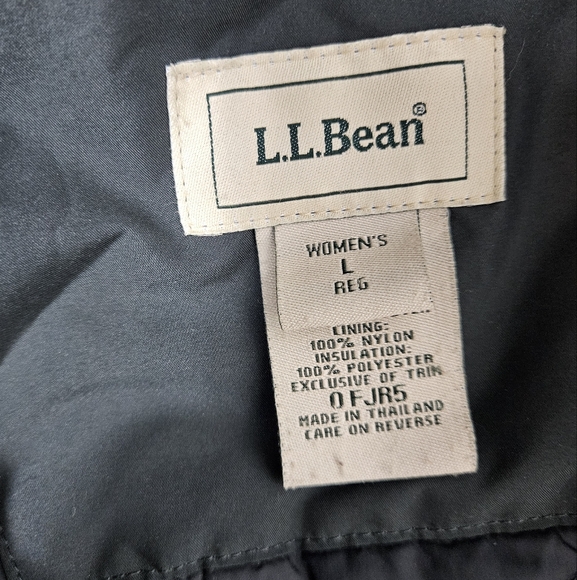 L.L. Bean Parka Long Coat In Black Womens Size L In Black - Picture 4 of 11